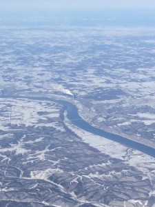 Madison from an airplane